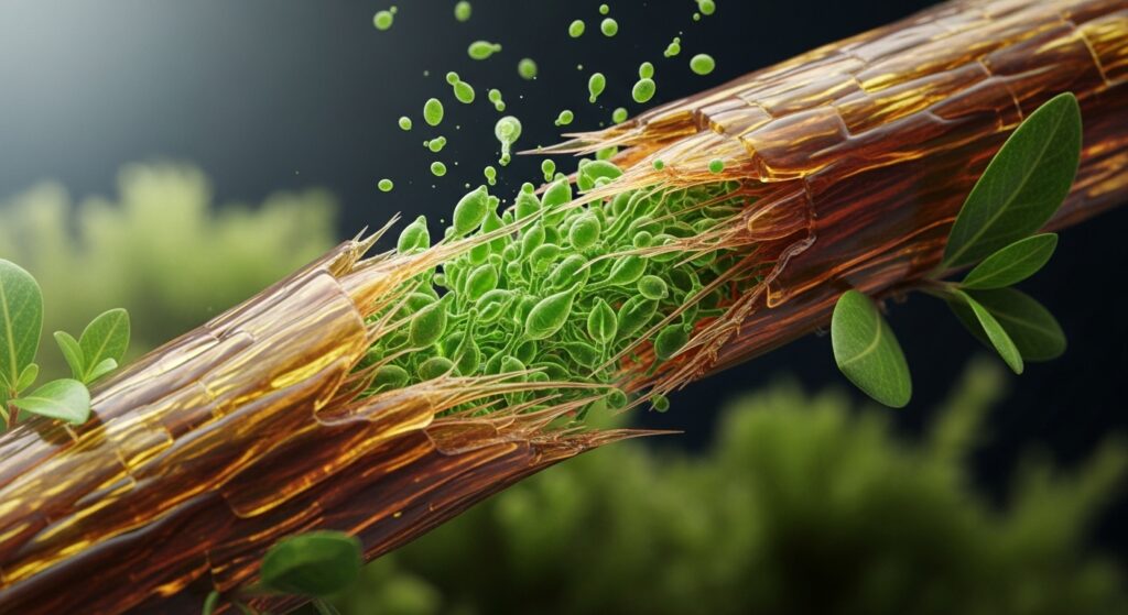 Phytotherapy hair treatment for burnt hair recovery