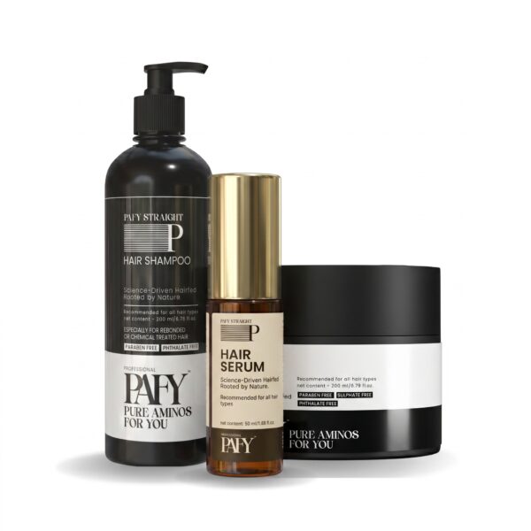 PAFY Straight Complete Maintenance Ritual (Shampoo + Mask + Serum)